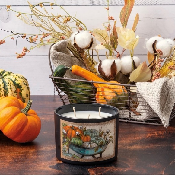 Wheelbarrow Fall Jar Candle Pumpkin Spice - Picture 15 of 17
